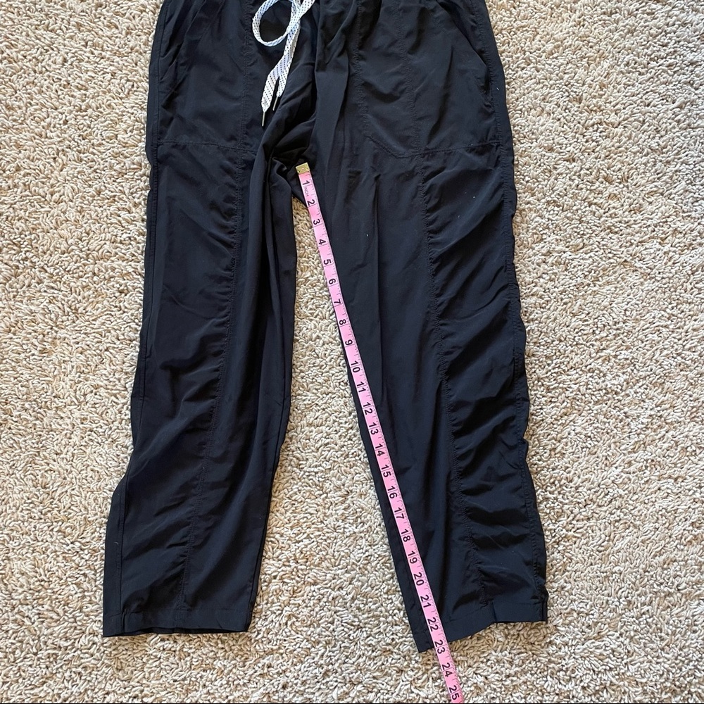 Zella Black Lounge Pants Ruched Size Medium - Picture 9 of 11